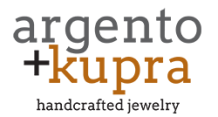 argento+kupra handcrafted jewelry logo